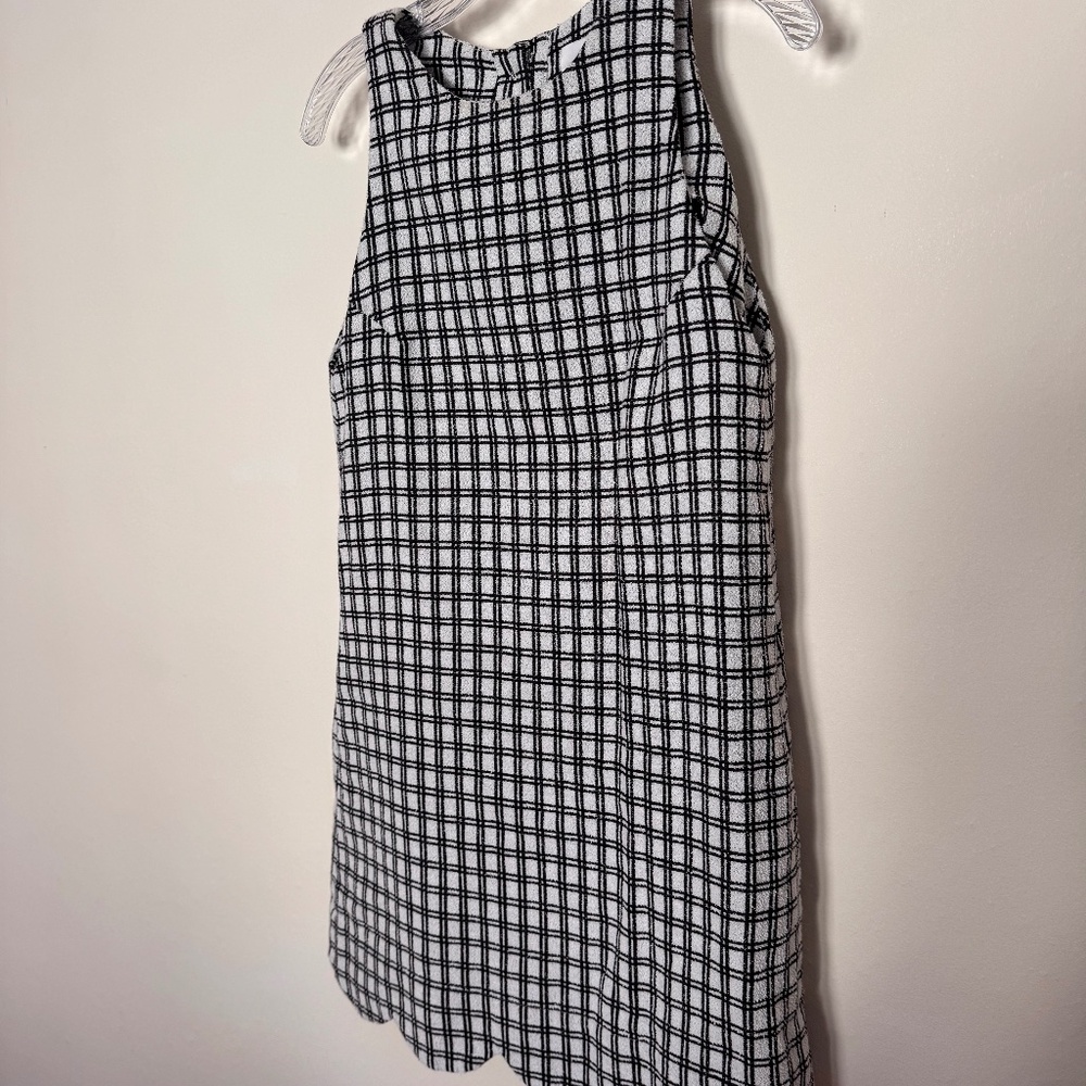 Lisa Marie Fernandez checkered black and white a-line dress